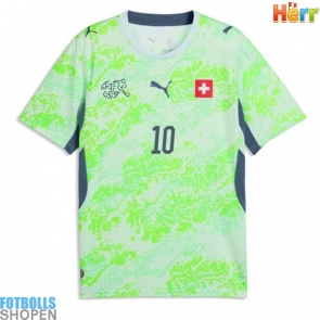 Billiga Schweiz Granit Xhaka #10 Bortatröja VM 2026 Kortärmad